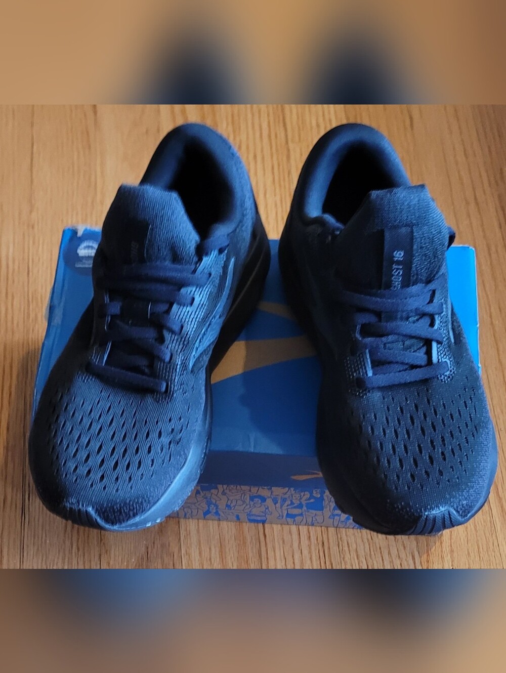 Brooks Ghost 16 Black Running Shoes- NEW with Box (NIB) Size: 7 - Picture 4 of 13